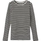 Name it Bluse 13221091 Schwarz Slim Fit