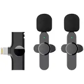 Lippa Dual Wireless Lavalier Microphone With Lightning Connector