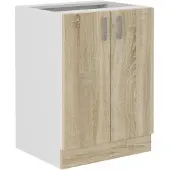 Sonstiges Küchenunterschrank SARA - 2 Türen - Nachbildung Sonoma-Eiche - L60 x T48 x H 82 cm