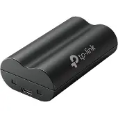 TP-LINK A100 wiederaufladbare Akku-Powerbank, 6700 mAh, Ersatzakku für -Kameras und Türgläschen, Schwarz