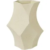 Ferm Living Cueva Vase H26 Off-White - , Beige, für Wohnzimmer, Stein