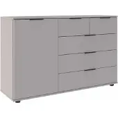 Die Möbelfundgrube Sideboard mit 5 Schubladen grau 130 cm - SAIGON