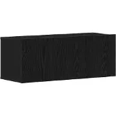 vidaXL TV-Schränk Schwarz Eichen-Optik 80 x 30 x 30 cm Holzwerkstoff