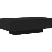 vidaXL Couchtisch Schwarz Eichen-Optik 100 x 49,5 x 31 cm