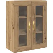 vidaXL Wandschrank Artisan-Eiche 69,5 x 34 x 90 cm Holzwerkstoff
