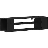 vidaXL TV-Schränk Schwarz Eichen-Optik 100 x 30 x 26,5 cm
