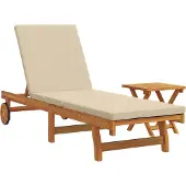 vidaXL Sonnenliege 2 stk. Massivholz Akazie Braun