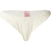 Hunkemoller Crochet Bikinihöschen mit hohem Beinausschnitt Weiß