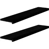vidaXL Treppenstufen 2 Stk. Dunkelbraun 120x25x2 cm Massivholz Eiche