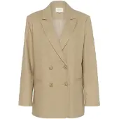 Gestuz Damen Blazers Gzizza Linen Blazer - Groen - Größe 38