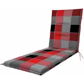 Doppler Liegenauflage 195 x 60 x 5 cm 50 % Baumwolle, 50 % Polyester rot