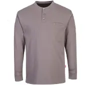 Portwest FR32 FR Anti-Statik Henley-Shirt Grey Gr. XXL