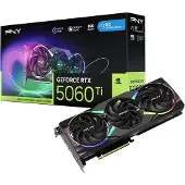 PNY GeForce RTX 5060 Ti EPIC-X RGB OC, GeForce RTX 5060 Ti, 8 GB, GDDR7, 128 Bit, 7680 x 4320 Pixel, PCI Express x8 5.0