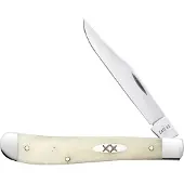 Case Knives Case Slimline Trapper 13312 Smooth Natural Bone 61048 Stainless Steel, Taschenmesser