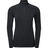Montane F Dart Xt Zip Neck, Damen, schwarz