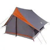 vidaXL Familienzelt mit Dach Grau und Orange 256 x 256 x 185 cm
