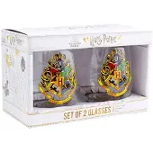 Paladone HARRY POTTER - Blason de Poudlard - Set de 2 verres