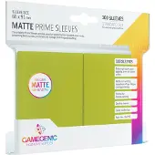 GameGenic Matte PRIME Sleeves Lime