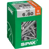 Spax Universalschrauben 6.0 x 80 mm TX 30 - 100 Stk. GLO763031847