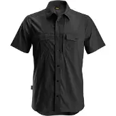 Snickers Workwear Snickers LiteWork kurzarm Hemd - Schwarz 103 L