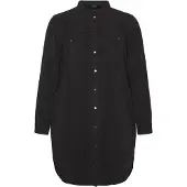 Vero moda Jeanskleid "VMSILA LS SHORT DRESS MIX GA CURVE NOOS"