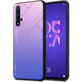 Cadorabo TPU 2 Farben Glas Cover