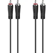 Hama Kabel Audio 2 Cinch-Stecker - 2 Cinch-Stecker 0,5 m