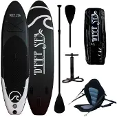 Deep Sea SUP Board Set Kayak Pro 300cm, Schwarz