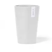 Ecopot's Blumentopf "Pisa 14 Weiß", für den Innenbereich