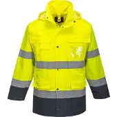 Portwest Warnschutz 3 in 1 Jacke S162" Lite 150D Industrie - Gelb/Marine XL"