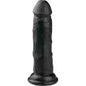 EasyToys - realistisch?er Dildo mit Saugnapf (15,5 cm, schwarz)