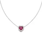 Amen Elegantes Silber Damenanhänger-Halsband - Amen CLPHHBBRZ