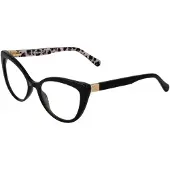Love Moschino Moschino MOL500 Damen-Brille inkl. Gläser Vollrand Cat Eye Acetat-Gestell 54/17/140, schwarz