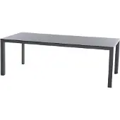 Siena Garden Silva Dining Tisch – 220 x 100 cm, Aluminium (matt anthrazit) & HPL Ferro
