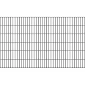 Alberts Doppelstab-Gittermatte, Typ 6/5/6, ohne Überstand, Breite 2000 mm x Höhe 1200 mm, Farbe: anthrazit