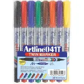 Artline Whiteboard Marker Artline 541T 2-i-1 8-sæt