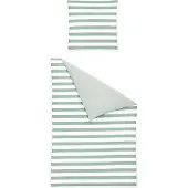TRAUMSCHLAF Seersucker Bettwäsche Streifen jade 135x200 cm + 80x80 cm