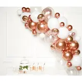 Kärkkäinen Bogen aus Luftballons Rose Gold und Weiss