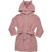Pippi Baby Bademantel - Misty Rose m. Fuchs - - 74/80 - Bademäntel