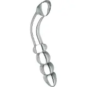 Prisms Erotic Glass Prisms Hamsa - doppelseitiger G-Punkt Glasdildo (transparent)