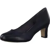 Jana Damen Pumps mit Blockabsatz Vegan, Black, 37