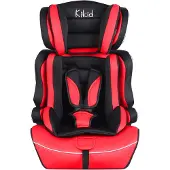 Kikid Kindersitz Basic 76-150cm R129, schwarz rot