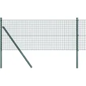 vidaXL Geschweißter Drahtzaun, bodenverankert 50 x 0,4 m Grün Netz