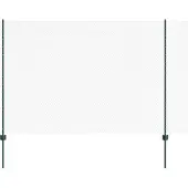 vidaXL Sechseckzaun mit Pfosten 50 x 1,6 m PVC-beschichteter Stahl