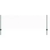 vidaXL Sechseckzaun mit Pfosten 50 x 0,8 m PVC-beschichteter Stahl