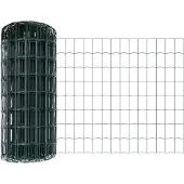 vidaXL Euro-Zaun mit Pfosten 10 x 0,6 m PVC-beschichteter Stahl Grün