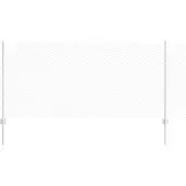 vidaXL Sechseckzaun mit Pfosten 50 x 1 m Verzinkter Stahl Silber Netz
