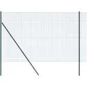 vidaXL Geschweißter Drahtzaun, bodenverankert 50 x 1,5 m Grün Netz