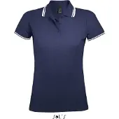 Sol SOLs 00578 | Damen Polo Shirt Pasadena - Farbe: French Navy/White - Größe: L