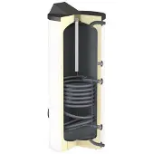 Flamco DUO HLS 400L varmtvandsbeholder med isolering hvid